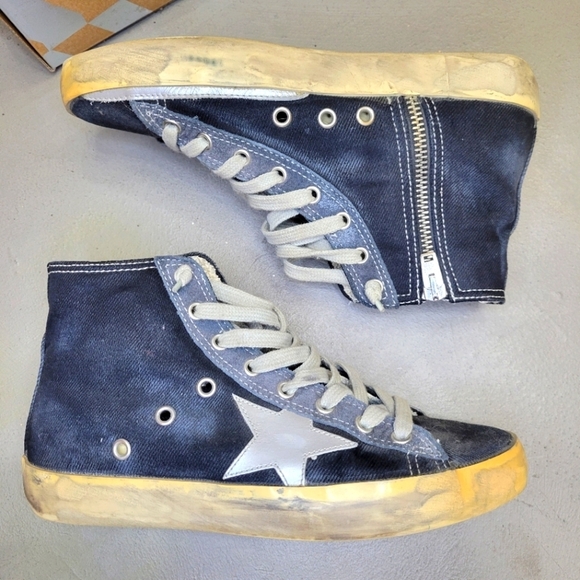 [EUC] Golden Goose Deluxe Brand Francy High-Top Sneaker SIZE 36 in box AUTHENTIC - Picture 5 of 12
